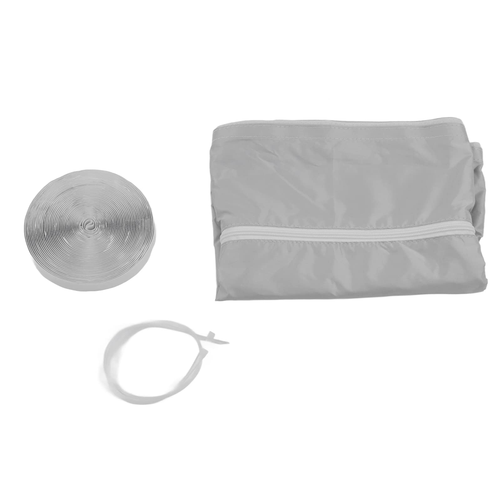 Easy-to-Install 210D Silver Grey Air Conditioner Window Seal - Perfect Fit for Portable AC Units | Blocks Hot Air & Rain | 3 Meter (9.8ft) Weatherproof Insulation for Home & Office Use