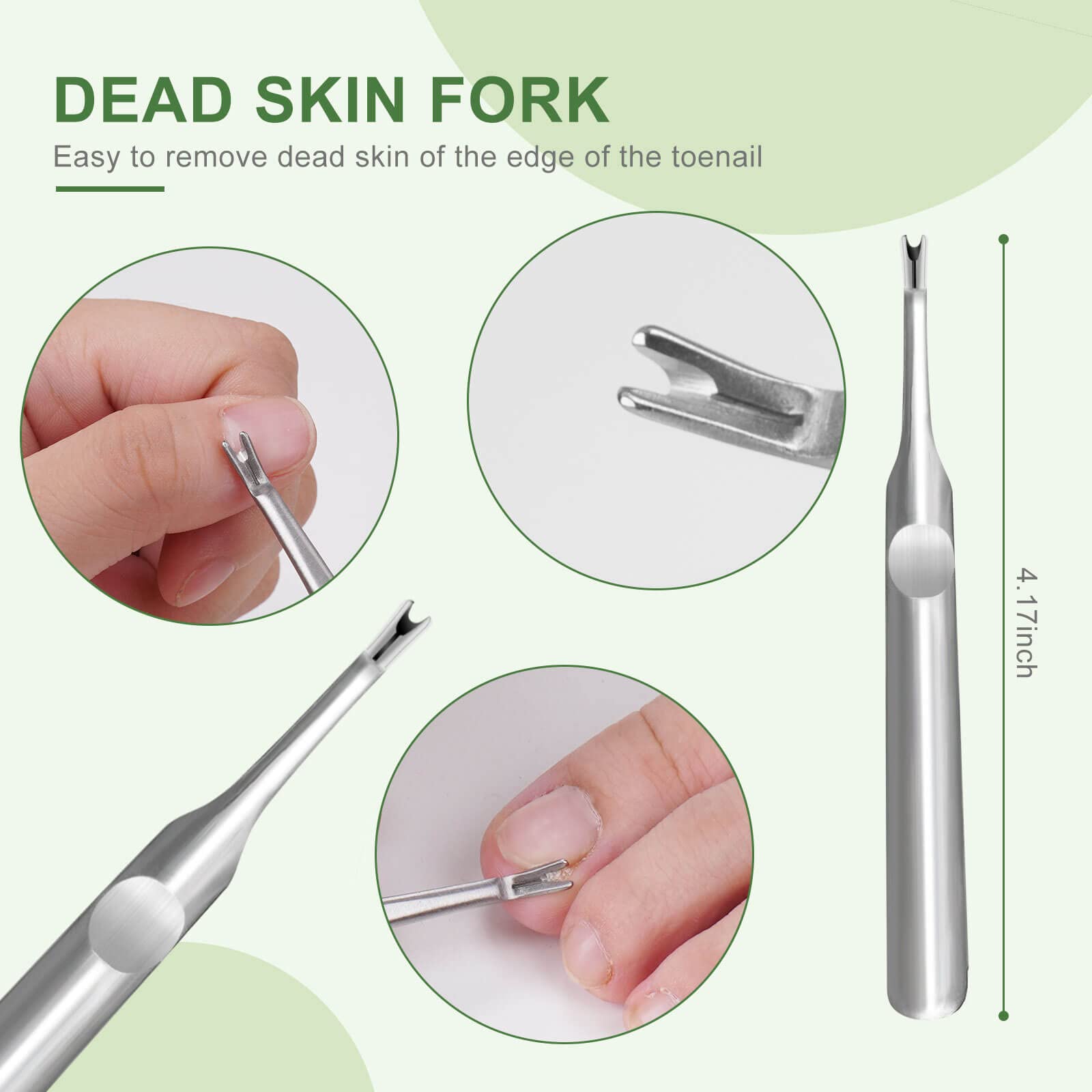 5 PCS Professional Stainless Steel Ingrown Toenail Removal Kit - Pedicure & Manicure Tools for Nail Correction, Pain Relief & Polish Care - Perfect for Home Nail Treatment & Salon Use