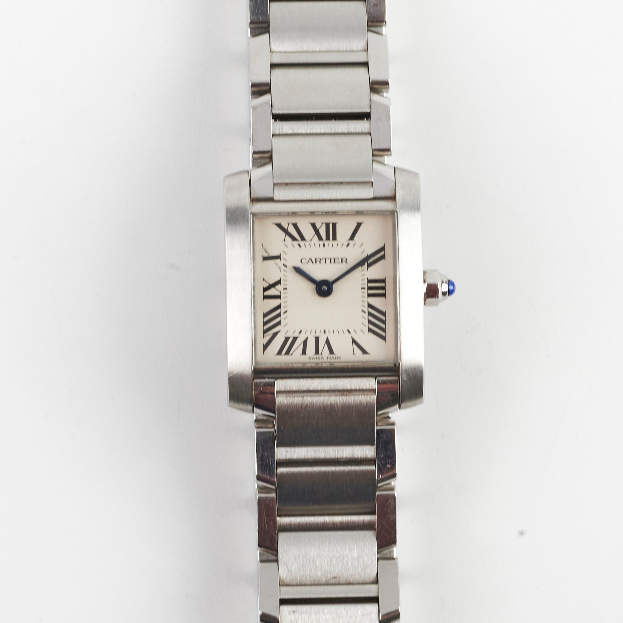 Cartier Ladies Tank Francaise 20mm Stainless Steel Quartz Watch - Luxury Dress Watch for Women, Perfect for Business, Party & Special Occasions