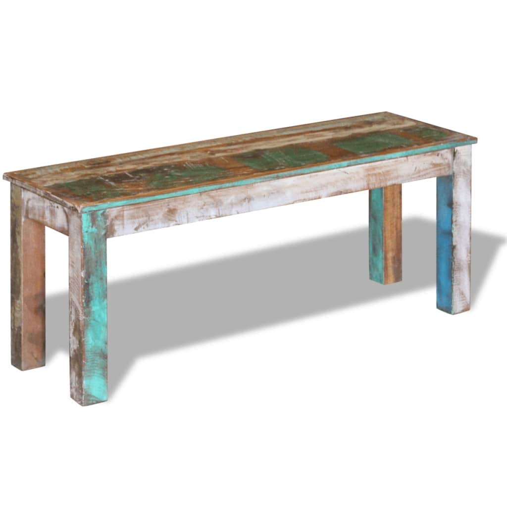 Handmade Solid Reclaimed Wood Bench - 43.3