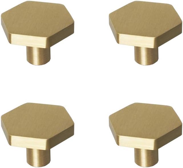 4Pcs Gold Knobs