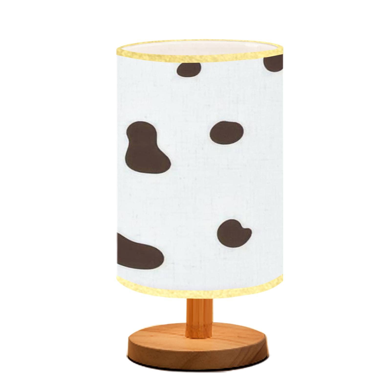 Dimmable Wood Base Bedside Table Lamp with Flaxen Fabric Shade - Solid Wood Nightstand Lamp for Bedroom, Living Room, Office | Perfect for Reading, Relaxing & Ambient Lighting
