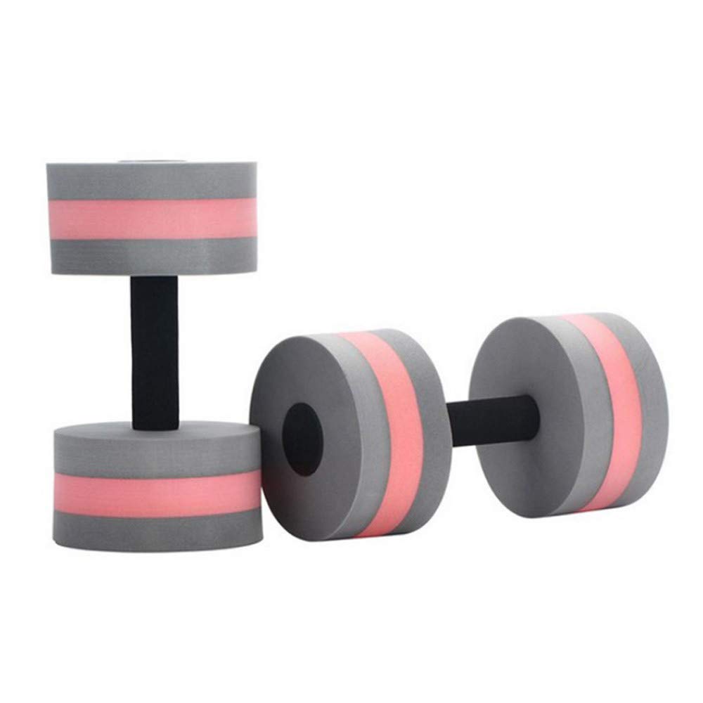 1 Pair Foam Dumbbells for Water Aerobics - Lightweight Aqua Fitness Barbells, Swimming Pool Exercise Equipment for Resistance Training - Perfect for Pool Workouts, Water Therapy & Aquatic Fitness Classes