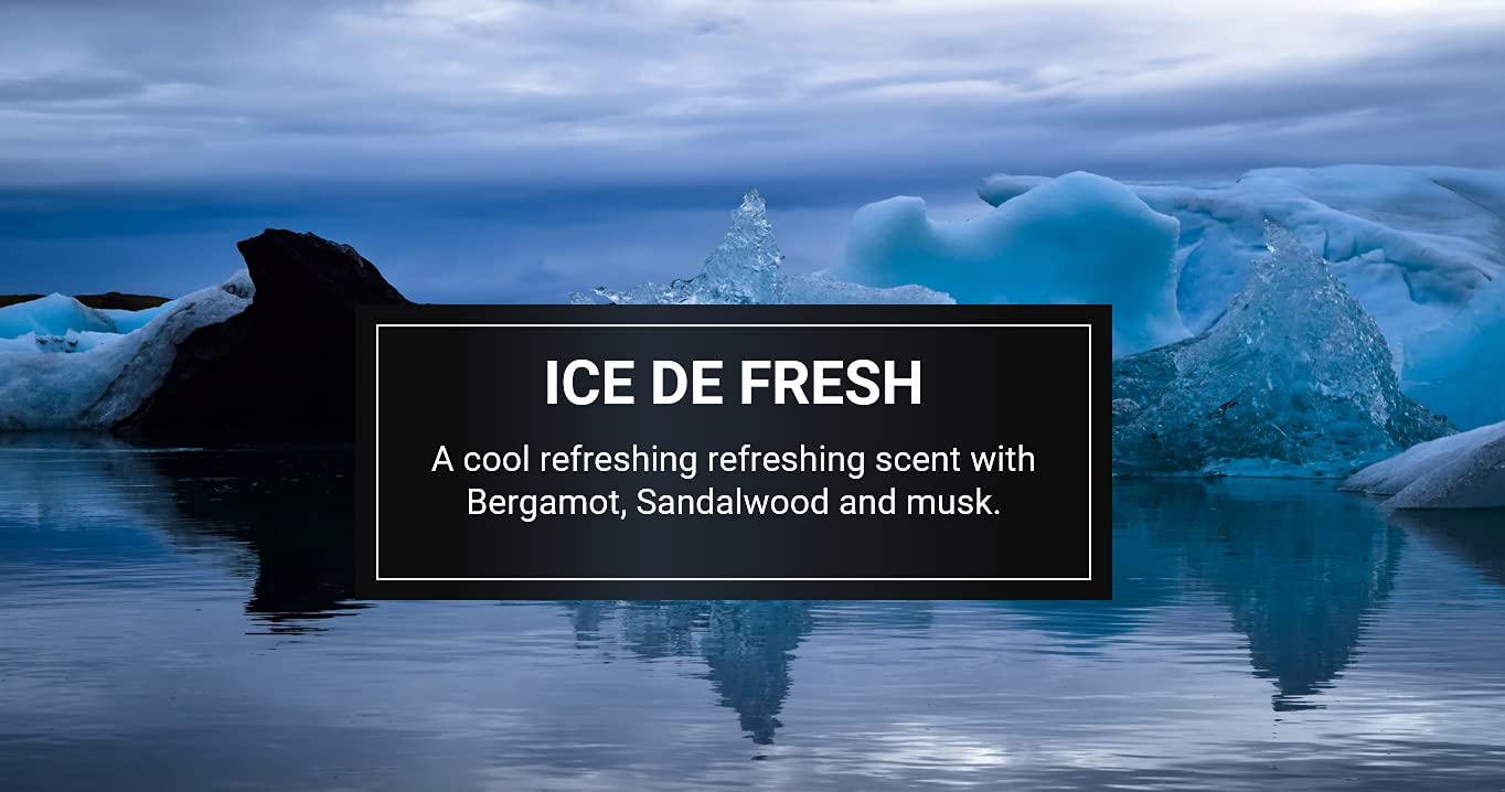 Premium Ice De Fresh Car Air Freshener - Long Lasting Fragrance for Vehicles | Eliminates Odors & Freshens Air | Perfect for Cars, Trucks & SUVs