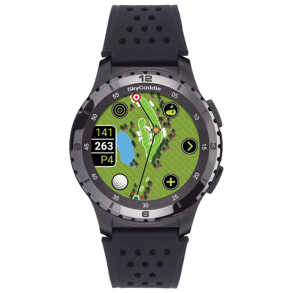 SkyCaddie LX5C Golf GPS Watch with Ceramic Bezel - Black | Accurate Yardage Measurements for Golfers | Perfect for Course Play & Practice Sessions