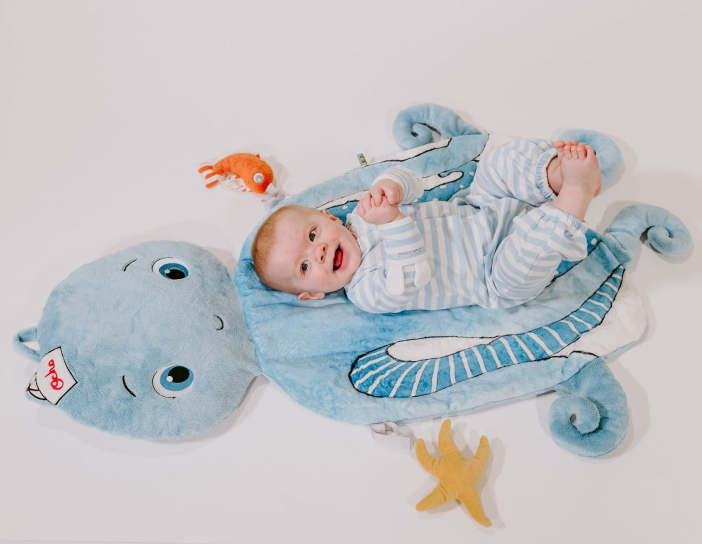 Ocho The Octopus Baby Play Mat - Soft & Safe Crawling Mat for Infants & Toddlers - Perfect for Nursery, Playtime & Learning Activities