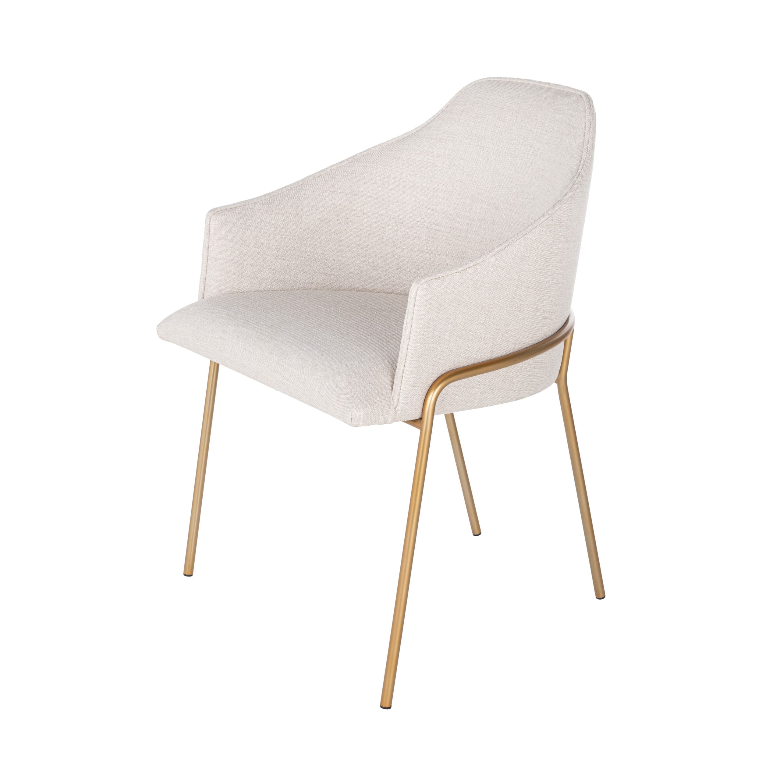 Cyan Design 11798 Menfis Dining Chair - Taupe Tight Weave Upholstered Side Chair for Kitchen, Dining Room, or Breakfast Nook | D 12310