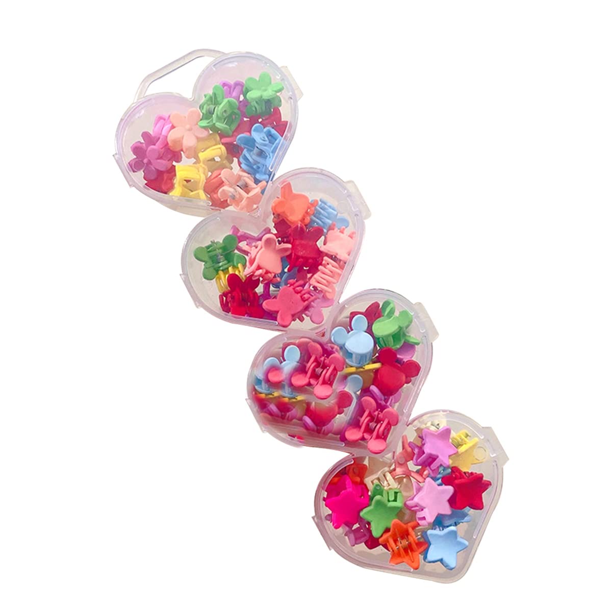 Melbees by Yellow Chimes 40-Piece Mini Hair Claw Clips for Girls & Kids - Colorful Small Hair Clips for Girls, Babies & Toddlers - Perfect for School, Parties & Everyday Hairstyles