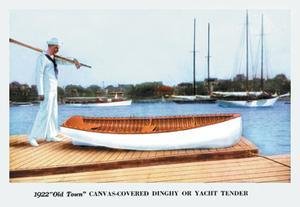 20 x 30 Semi-Gloss Canvas-Covered Dinghy & Yacht Tender Art Print Poster - Perfect for Nautical Home Decor, Boat Enthusiast Gifts & Marine-Themed Office Wall Art