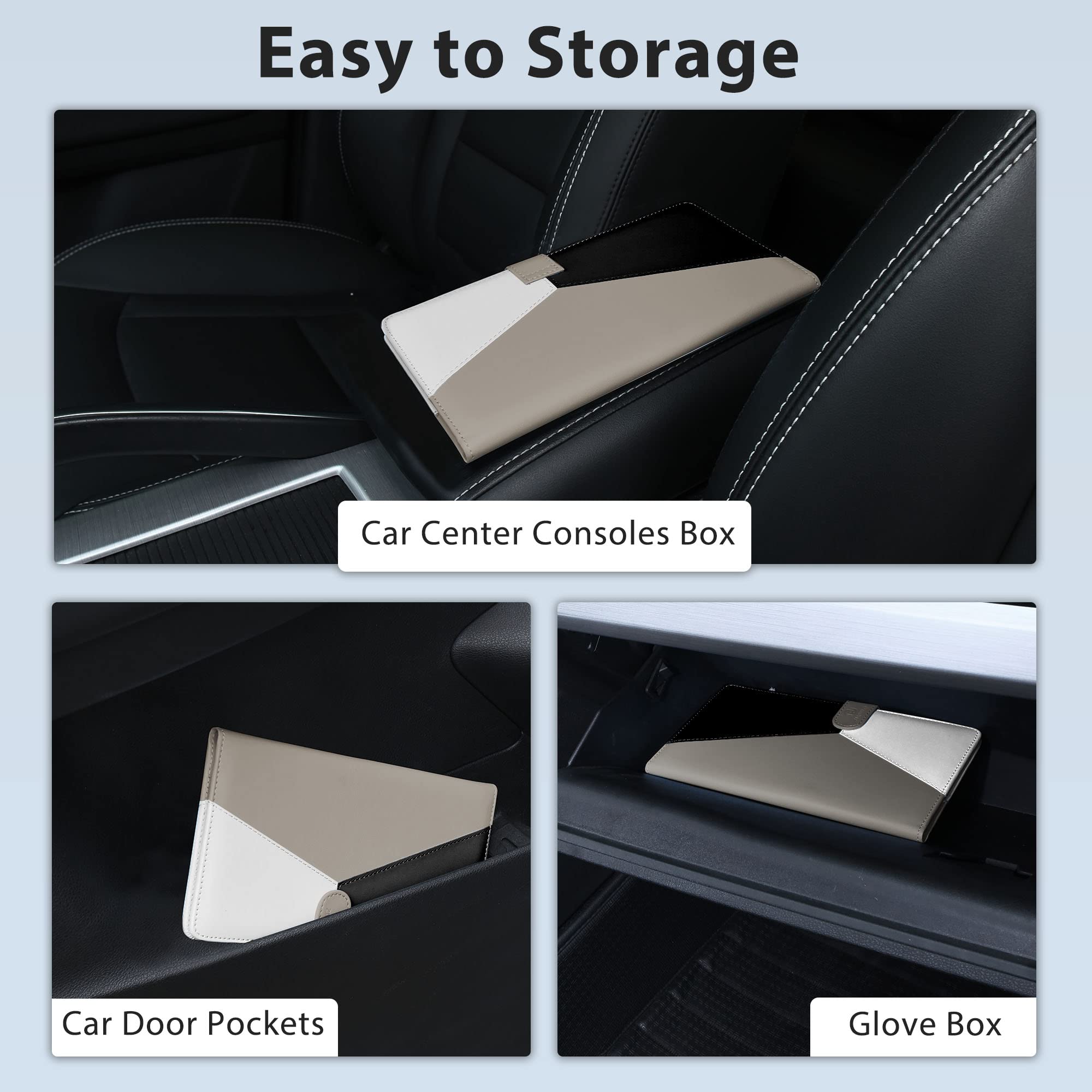 Premium Leather Car Registration & Insurance Holder with Magnetic Closure - Essential Vehicle Document Organizer for Glove Box - Perfect for Organizing Auto Papers, Road Trips, and Daily Commutes