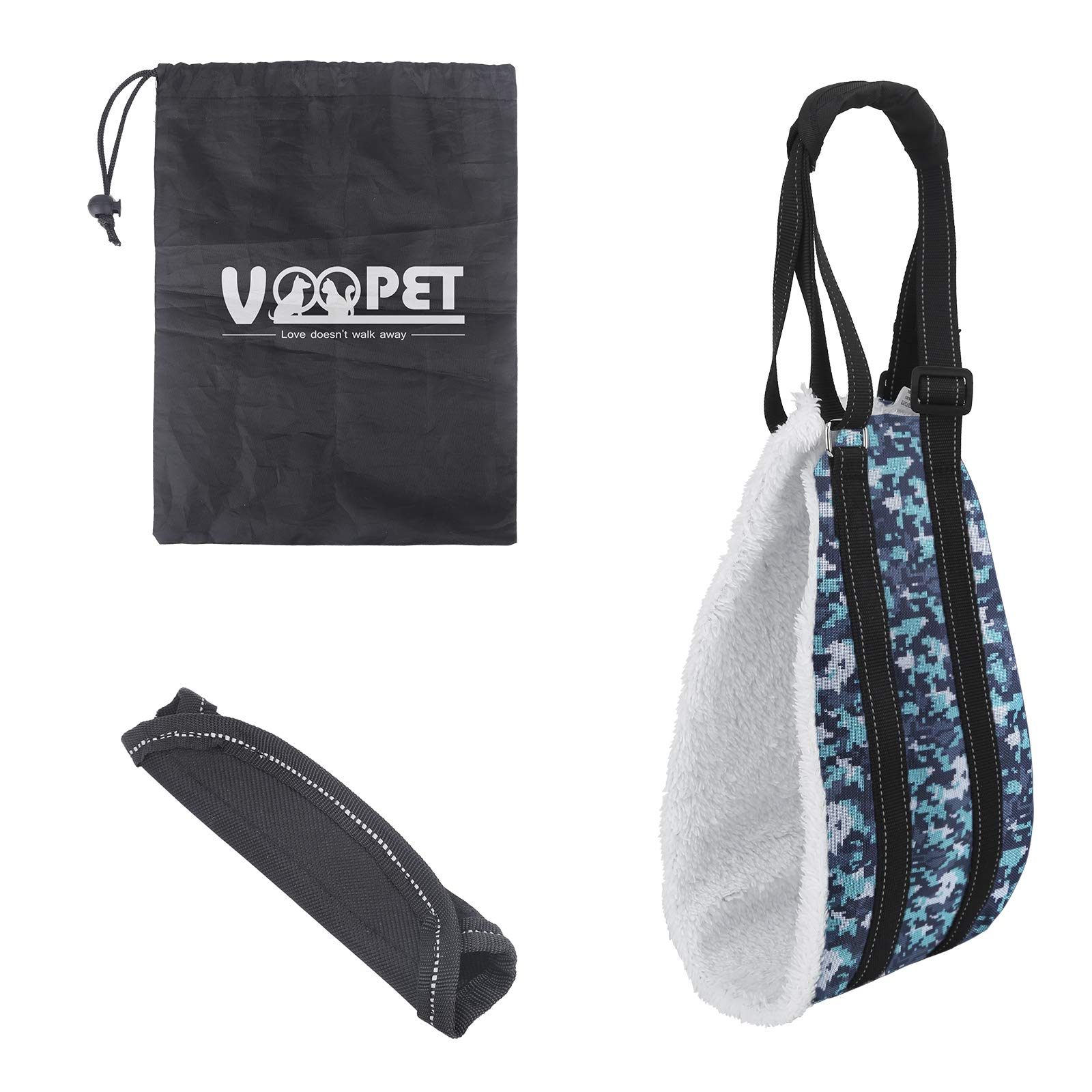 Voopet Dog Sling - Adjustable Hip Support Harness for Small, Medium & Large Dogs | Rear Leg Lift Assist for Canine Rehabilitation & Mobility Aid | Perfect for Post-Surgery Recovery, Arthritis Support & Elderly Dogs