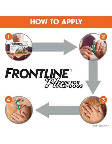 Frontline Plus Flea & Tick Treatment for Small Dogs Under 10kg - 6 Month Supply (2 Sizes) | Fast-Acting Protection for Indoor & Outdoor Pets