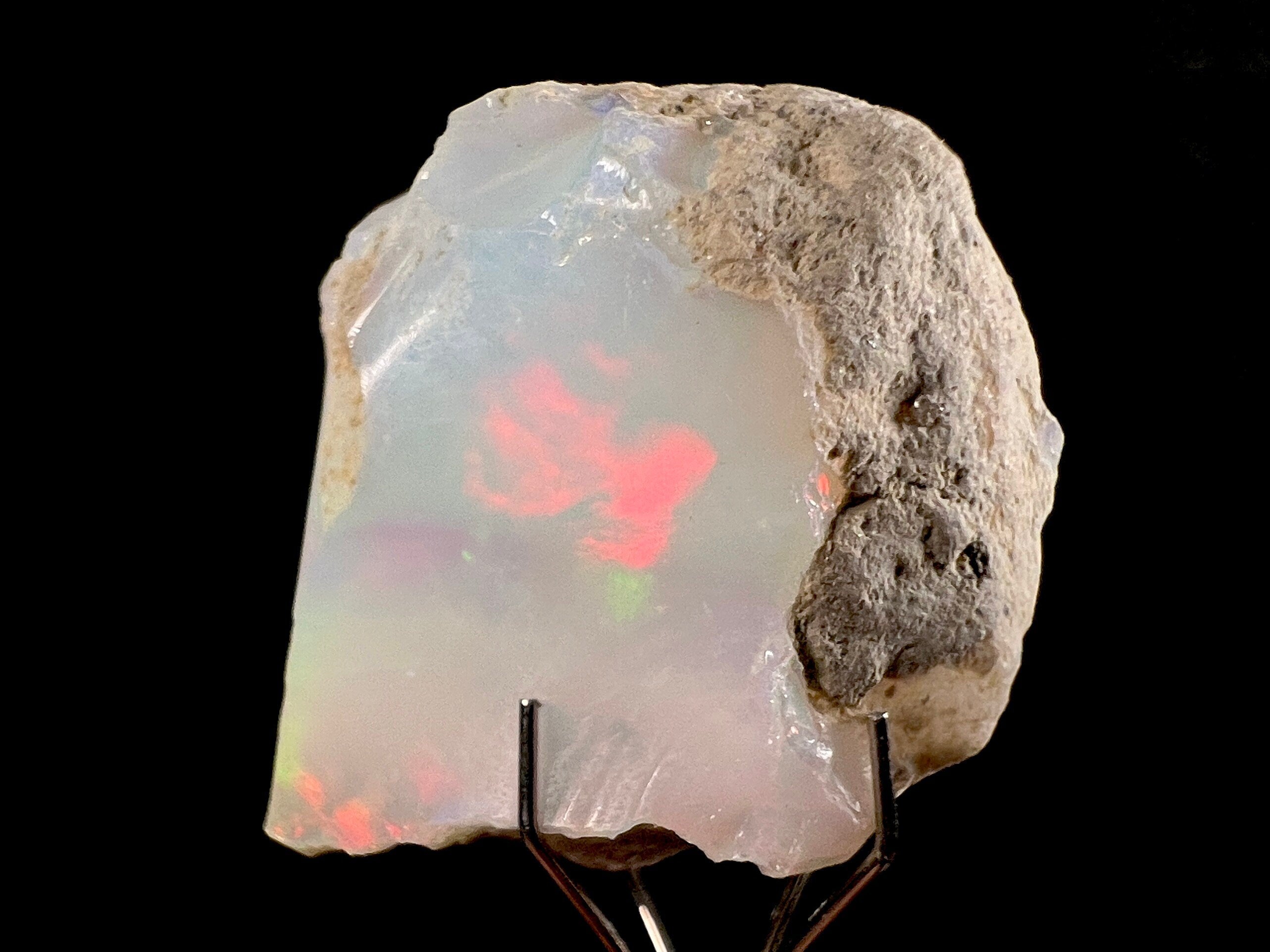 Premium 4A Welo Opal Raw Crystal - Certified Cutting Grade Opal for Jewelry Making (50610) | Ideal for Rings, Necklaces & Handcrafted Gemstone Designs