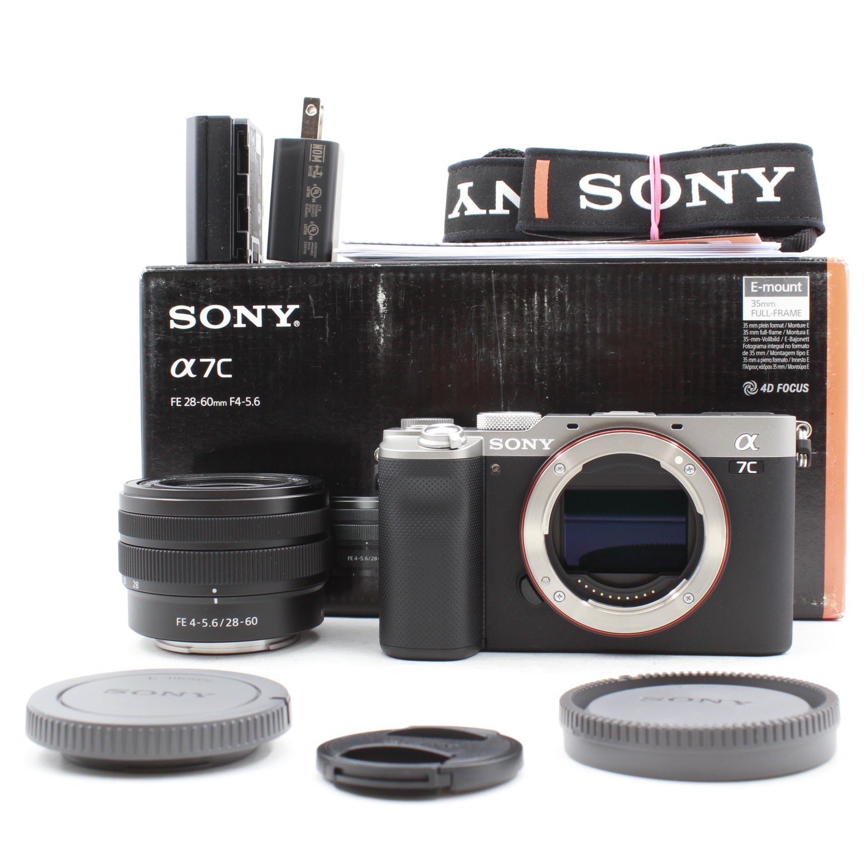 Open Box Sony Alpha a7C Mirrorless Digital Camera with FE 28-60mm f/4-5.6 Lens (Silver) - Compact Full-Frame Camera for Travel, Vlogging & Street Photography