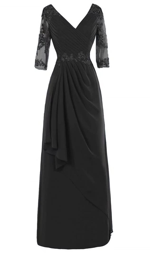 Elegant Plus Size Mother of the Bride Dresses with Sleeves - Long Formal Evening Gowns for Weddings, Parties & Special Occasions | Perfect for Church Ceremonies, Receptions & Black-Tie Events