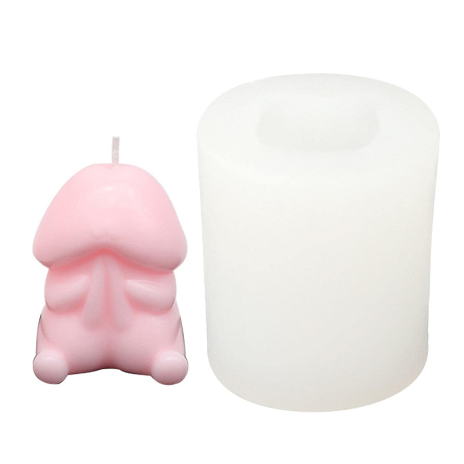 3D Funny DIY Silicone Candle Molds - Cute Tintin Shape for Candles, Cake Pops, Chocolate, Handmade Soap, Bath Bombs & Lotion Bars - Perfect for Home Decor, Gifts & Crafting