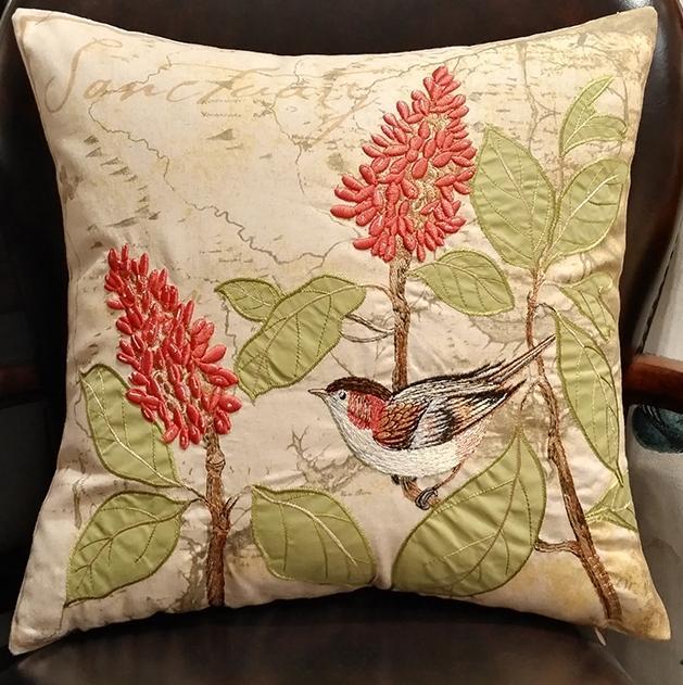 Farmhouse Bird Throw Pillows - Decorative Couch Pillows for Sofa & Living Room - Rustic Home Decor Accent for Farmhouse, Boho, or Country Style Interiors
