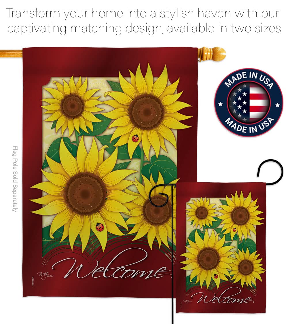 Sunflower Vertical Flags Set - 28