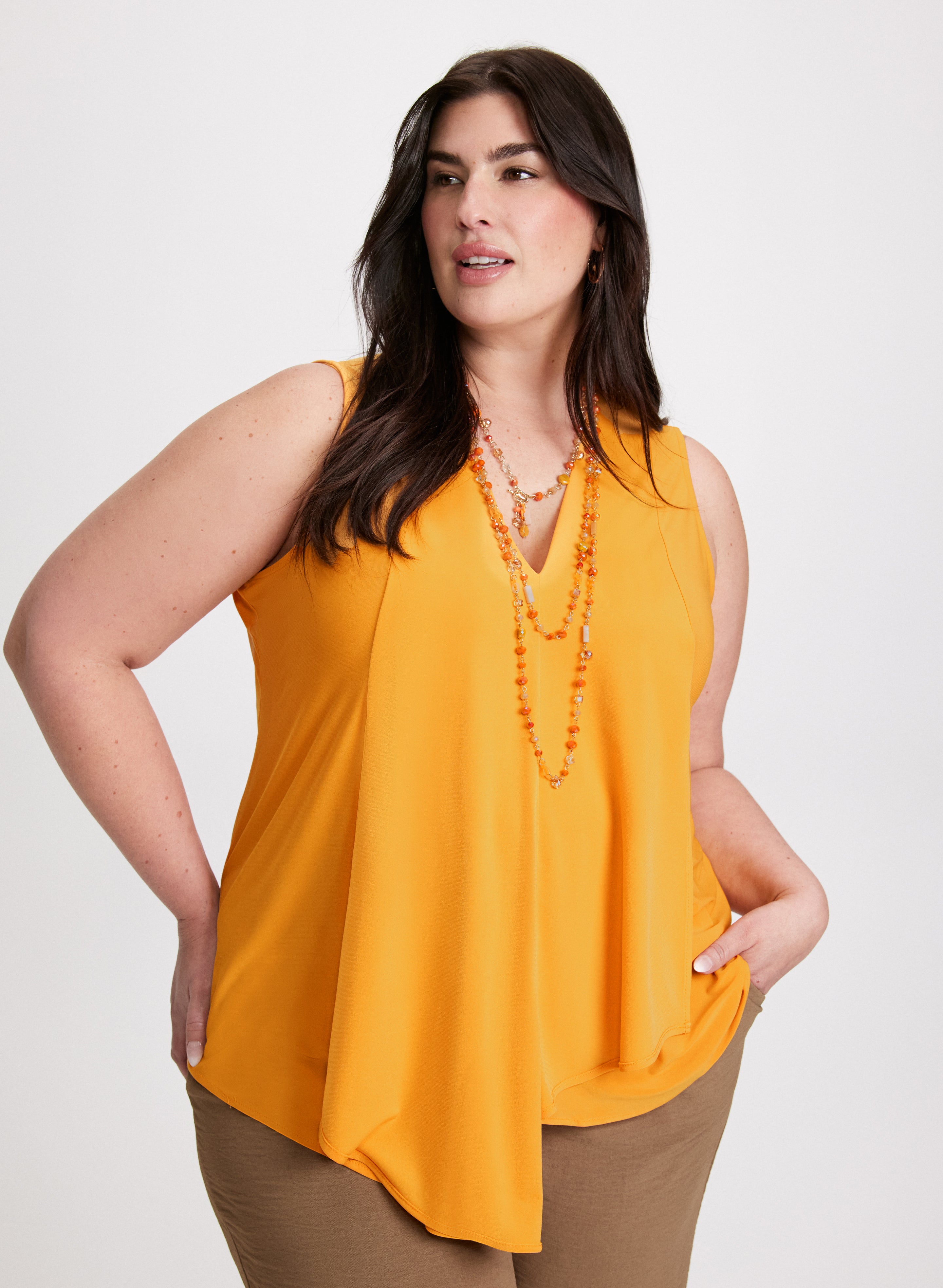Asymmetrical Overlay Tank Top for Women - Trendy Summer Fashion, Casual & Party Wear - Perfect for Beach, Travel & Night Out