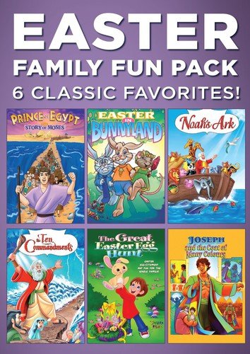Easter Family Fun 6-Pack Classic Favorite DVDs - Perfect for Holiday Movie Nights & Family Gatherings