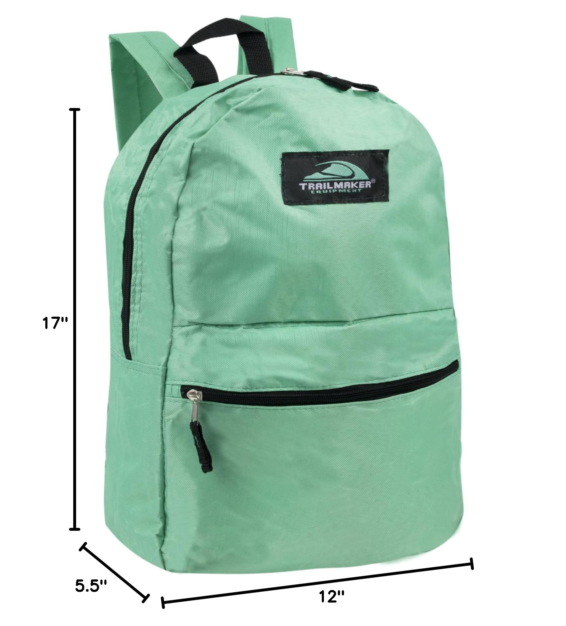 Trail Maker Classic 17 Inch Hiking Backpack with Adjustable Padded Shoulder Straps - Lightweight Durable Daypack for Outdoor Adventures, Camping, Travel & School