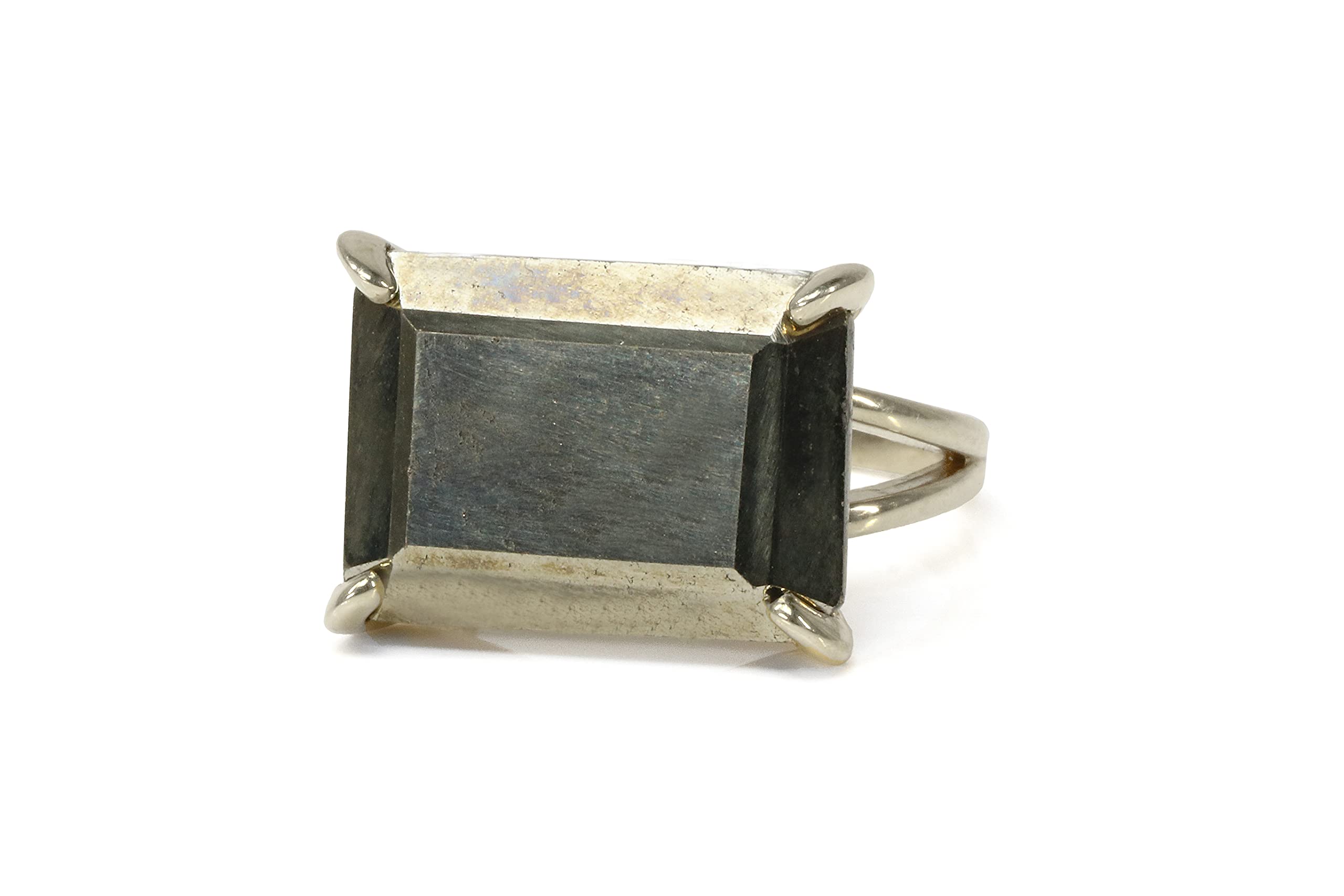 Handmade Pyrite Stone Ring for Women - Unique Boho Fashion Statement Ring - Customizable Artisan Jewelry in Various Sizes & Materials | Perfect for Gift Giving, Boho Chic Outfits & Special Occasions