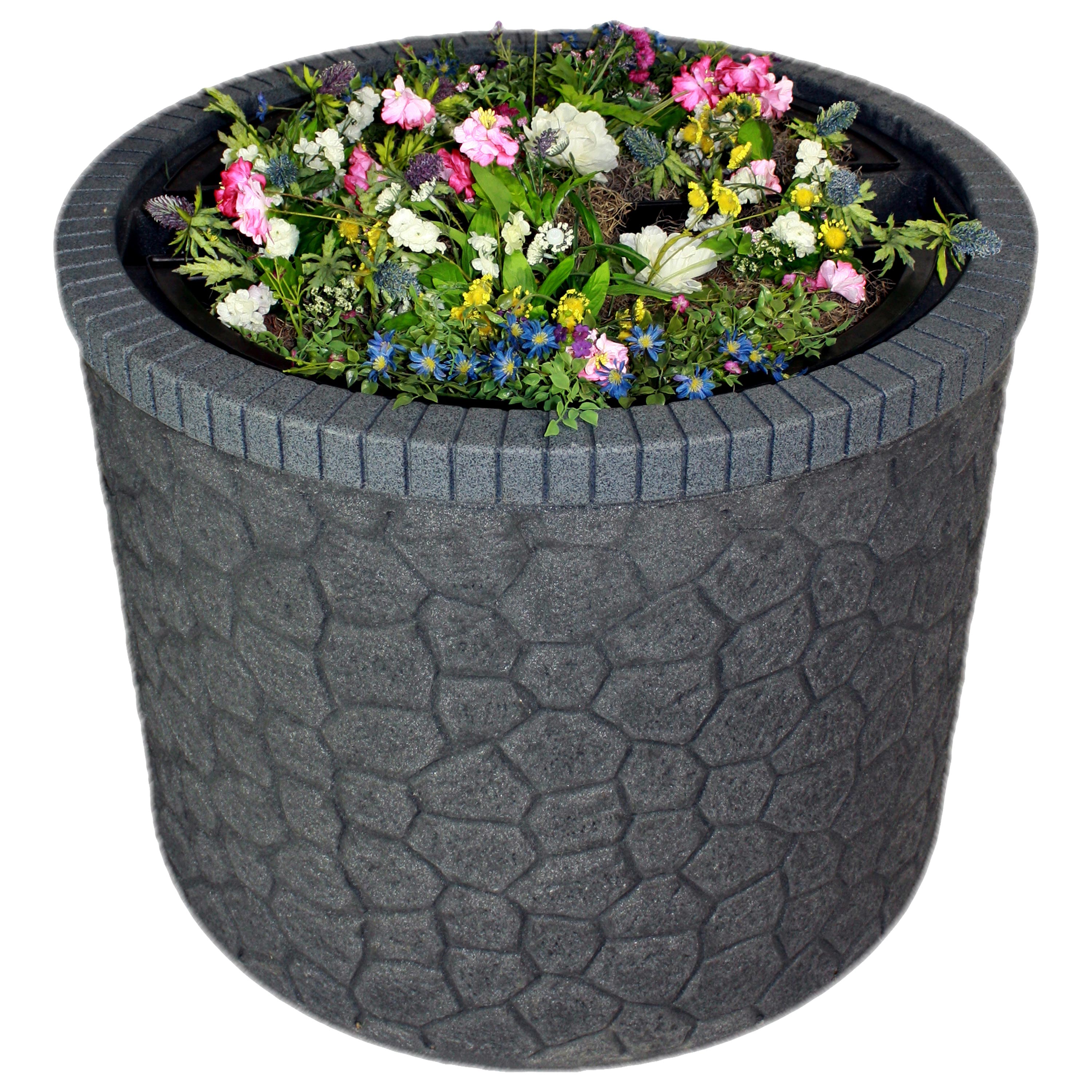 35 Gallon Decorative Septic Tank Cover - Durable Outdoor Basin Planter Enclosure for Yard, Garden & Landscape Design