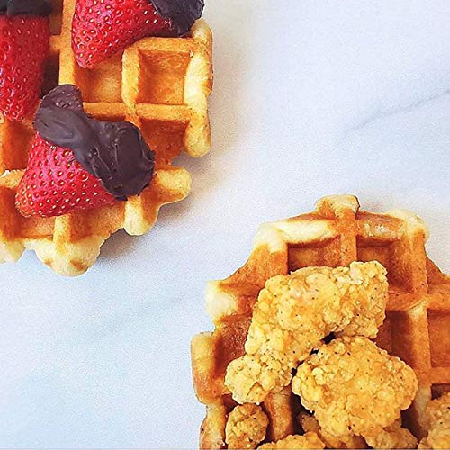 Authentic Belgian Pearl Sugar Waffles - Traditional Recipe, 4 Pack (100g Each) - Perfect for Breakfast, Brunch & Dessert