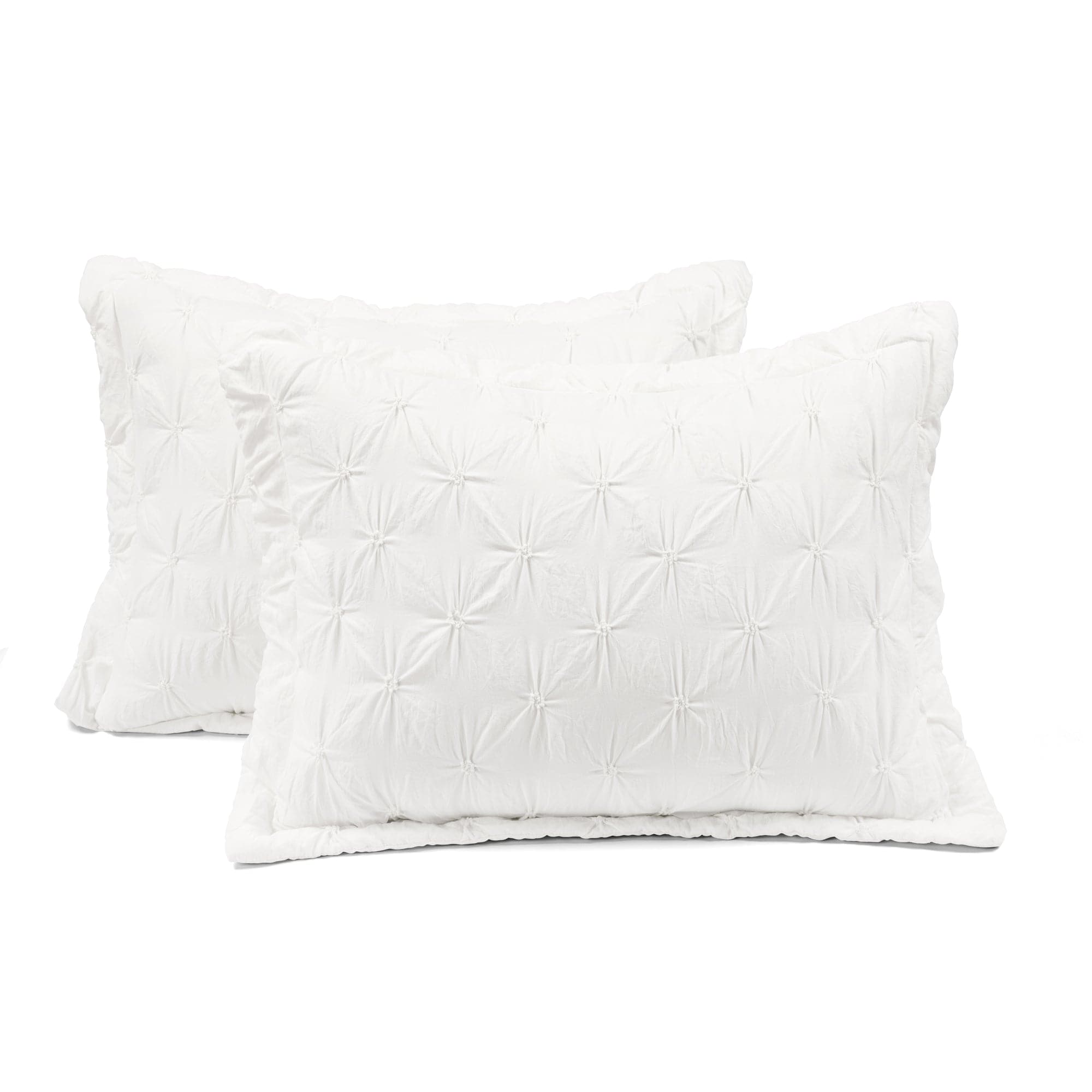 Ravello Pintuck 3-Piece Duvet Cover Set - Soft Luxury Bedding for Master & Guest Bedrooms - Perfect for Modern & Traditional Home Decor