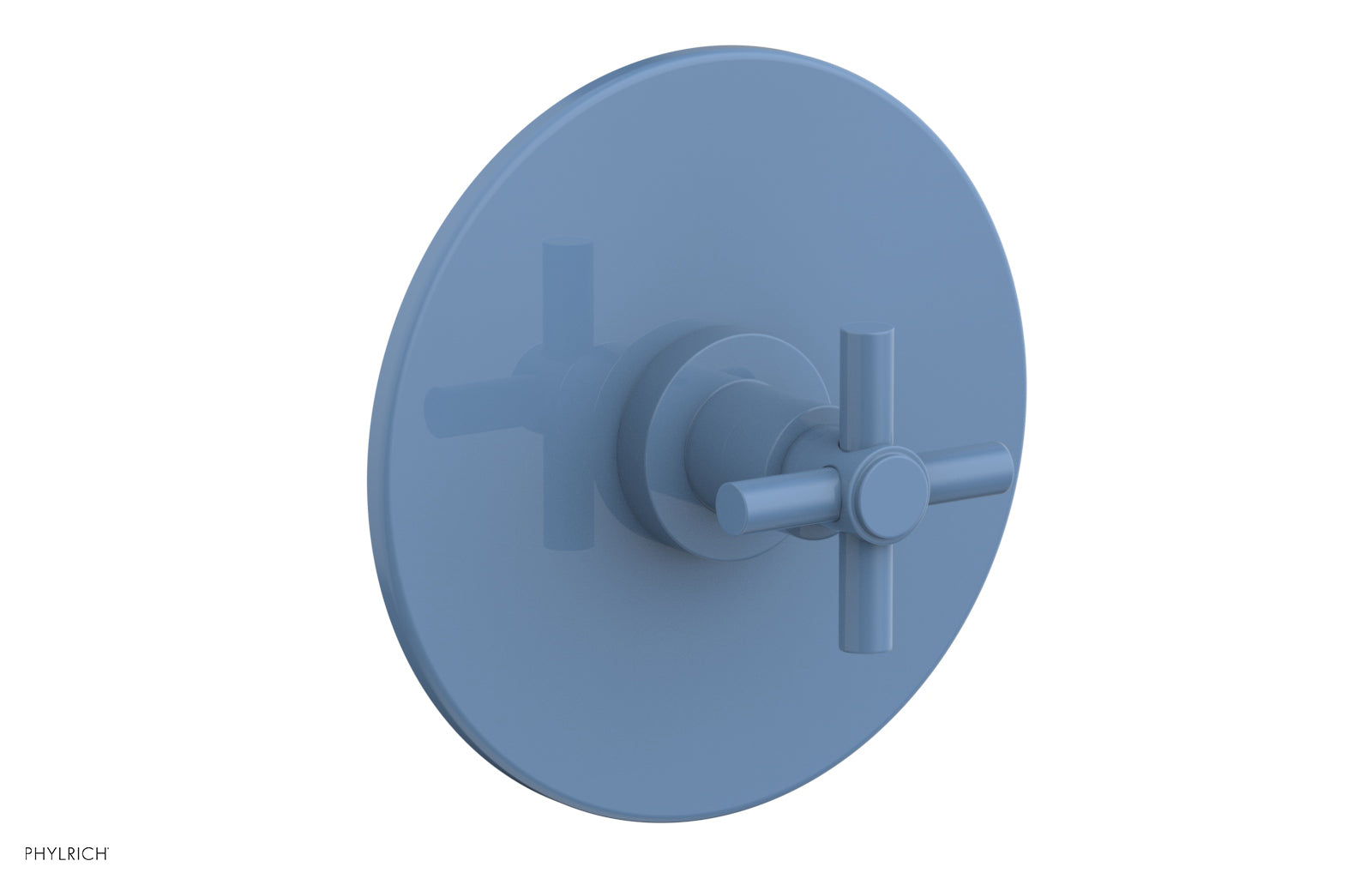 BASIC 1/2 Thermostatic Shower Trim with Tubular Cross Handle DTH134 - Perfect for Bathroom Renovation & Modern Shower Systems