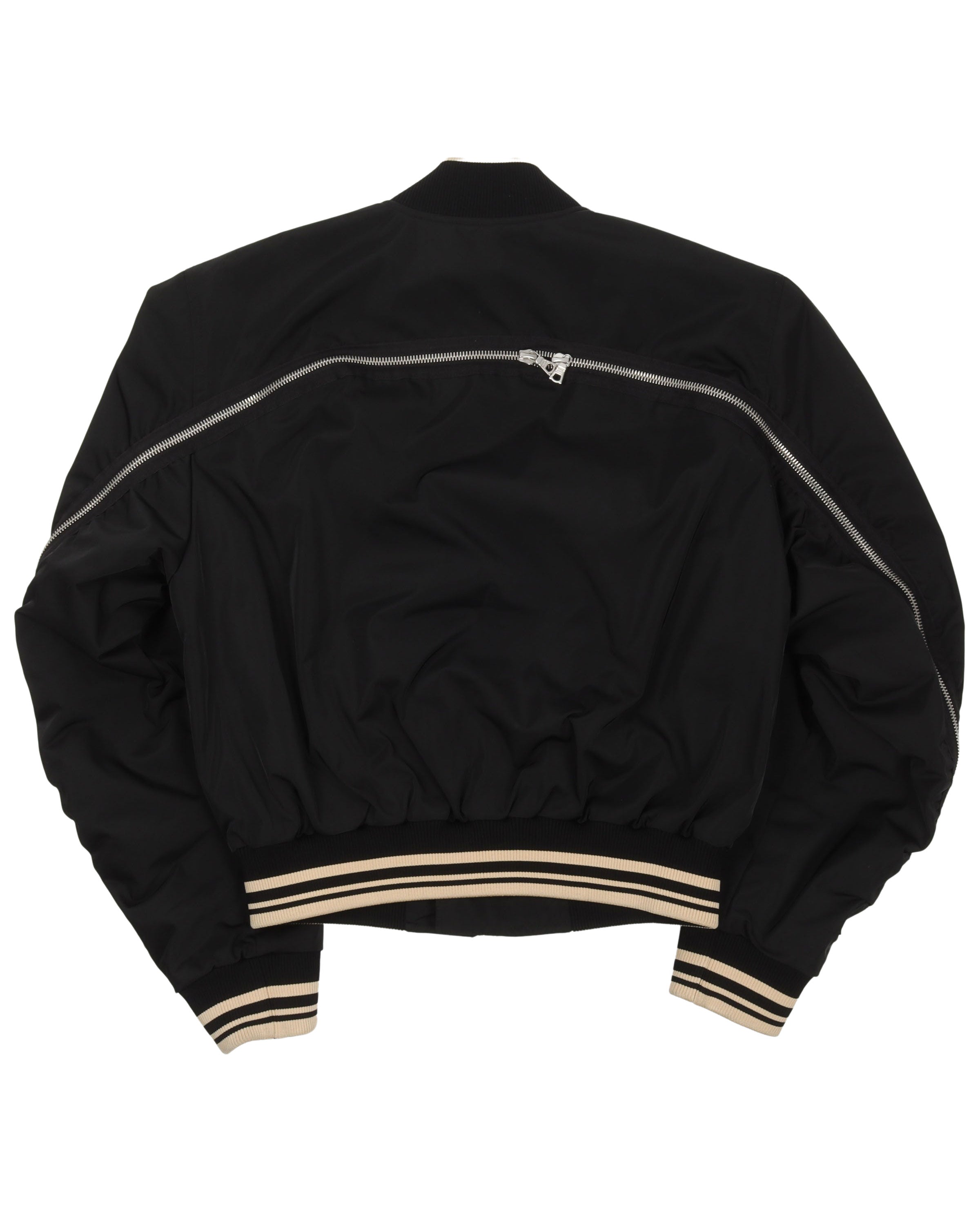 Men's Black Back Zip Bomber Jacket - Lightweight Casual Outerwear for Streetwear & Motorcycle Riding | Perfect for Spring & Fall Fashion