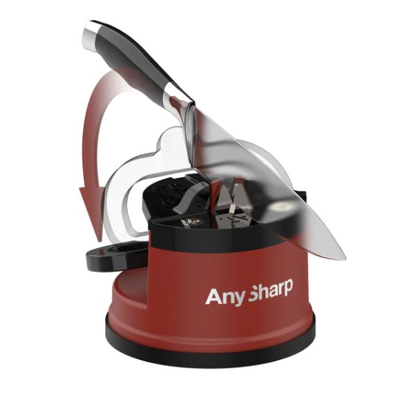 ANY SHARP Pull Through Knife Sharpener - Professional Kitchen Knife Sharpening Tool for Chefs & Home Cooks - Perfect for Kitchen, Camping, Hunting & Outdoor Use