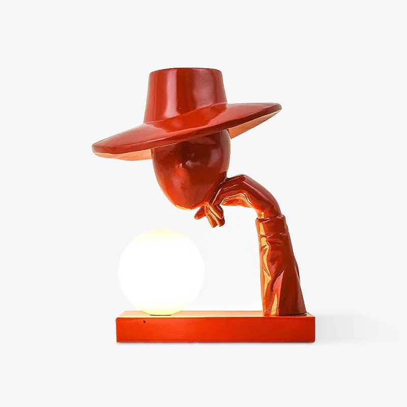 Juni Resin Novelty Lamp - Unique Handmade Decorative Night Light for Bedroom, Living Room, and Office - Perfect Gift for Home Decor and Relaxation
