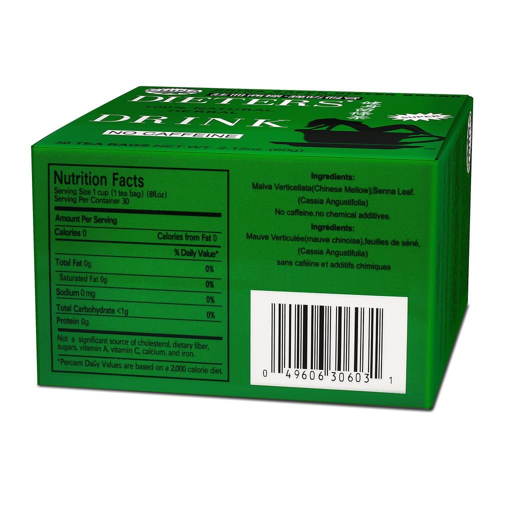 Uncle Lee's Herbal Detox Tea with Senna Leaf - Natural Laxative, Weight Management Support, Caffeine-Free Tea Bags - 90 Count (3 Packs of 30) - Perfect for Cleansing, Digestion & Wellness Routine