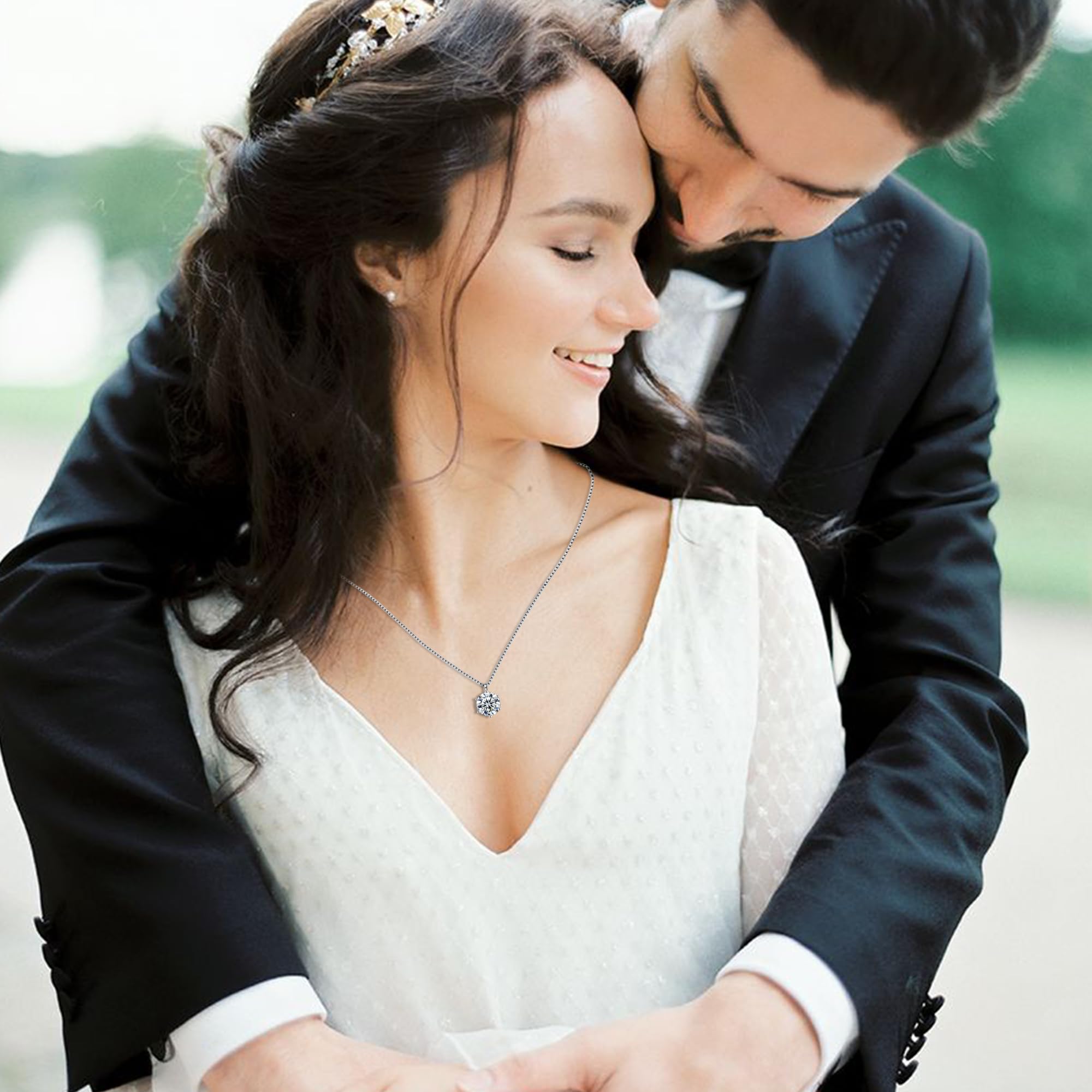 3 Carat Moissanite Necklace for Women - Anniversary Gift for Wife, Girlfriend & Soulmate - Durable Moissanite Jewelry for Birthday, Valentine's Day & Special Occasions - Perfect for Date Nights, Weddings & Romantic Surprises