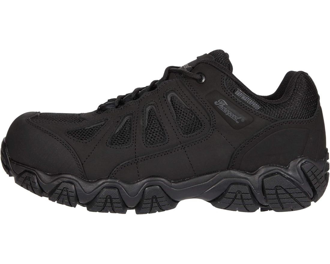 Crosstrex Series Ox Hiker Composite Toe Work Boots - Waterproof Black Safety Shoes for Men | Ideal for Construction, Hiking & Outdoor Work