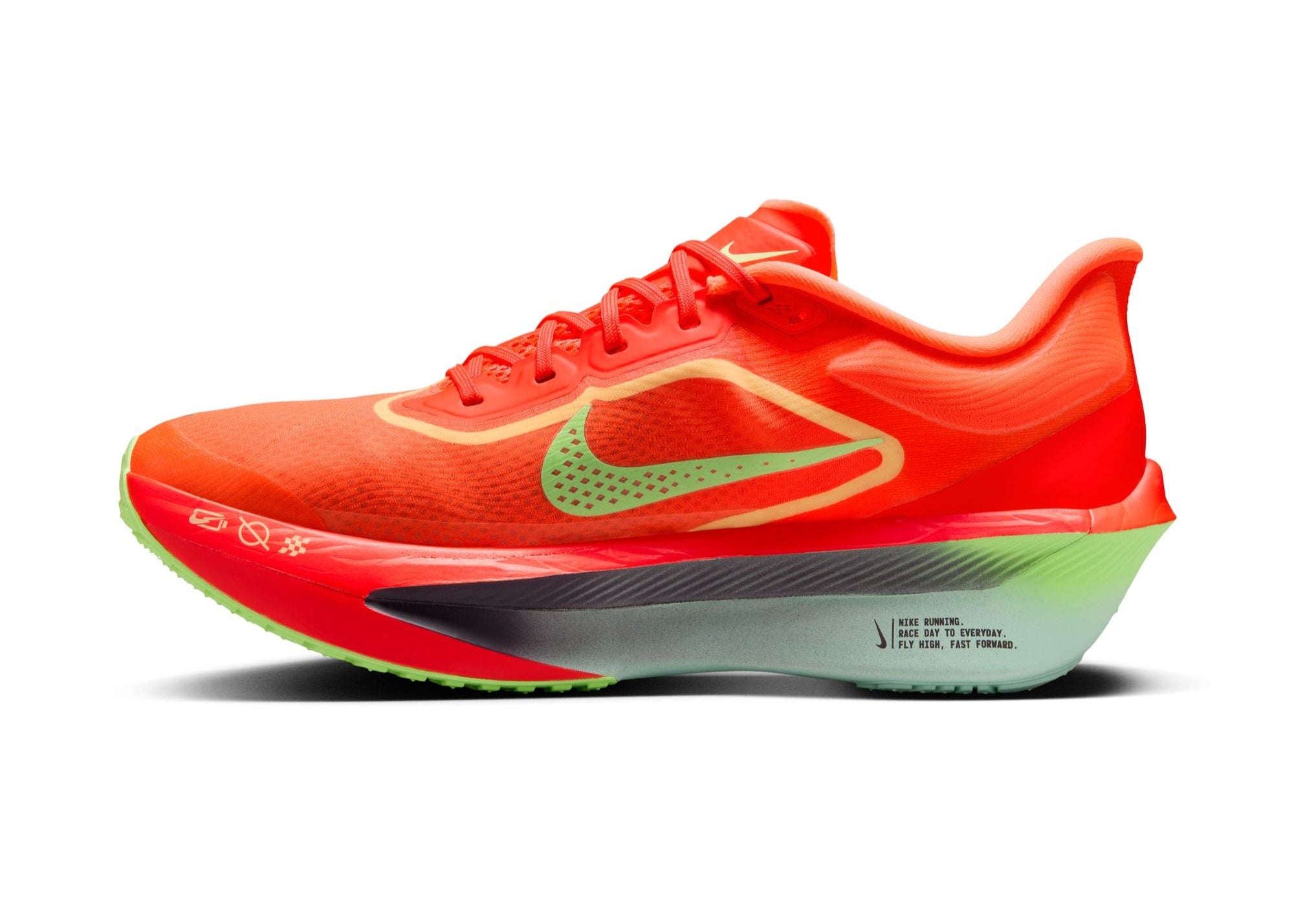 Nike Zoom Fly 6 Men's Running Shoes - Bright Crimson/Cave Purple (D Width) | Lightweight Cushioned for Marathon Training & Road Running