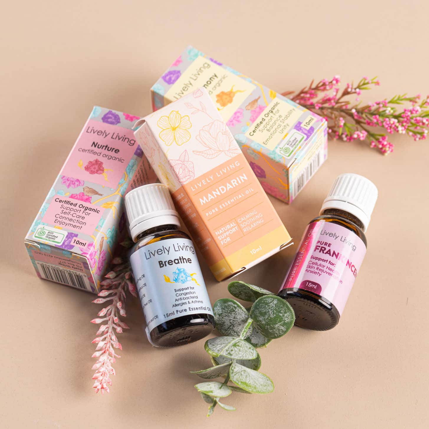 Premium Essential Oil 5-Pack Set - Lavender, Peppermint, Eucalyptus, Tea Tree & Lemon for Aromatherapy, Relaxation & Home Diffuser Use