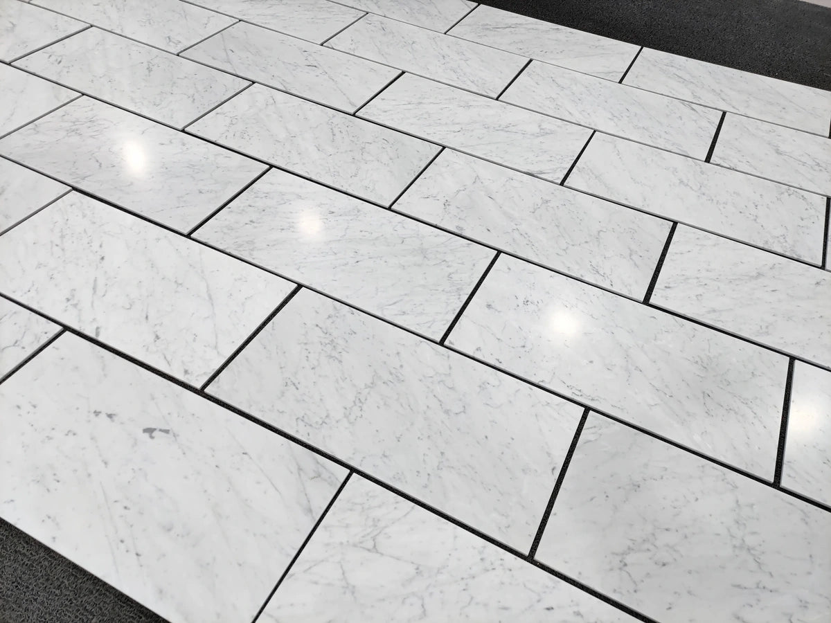 Premium Carrara White Gioia Marble Tile 18