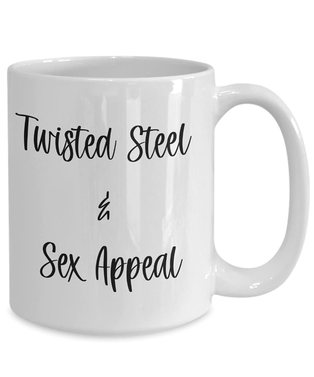 Twisted Steel & Sex Appeal Coffee Mug - Funny Hot Body Design, Unique Gift for Friends - Perfect for Office, Home & Gag Gifts
