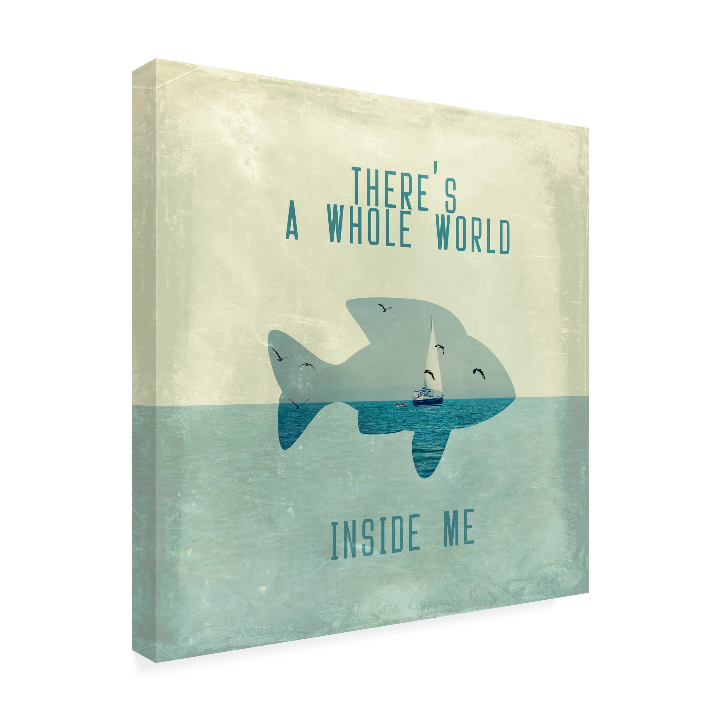 Paula Belle Flores 'There Is A World Inside of Me' Canvas Wall Art Print - Modern Home Decor for Living Room, Bedroom & Office