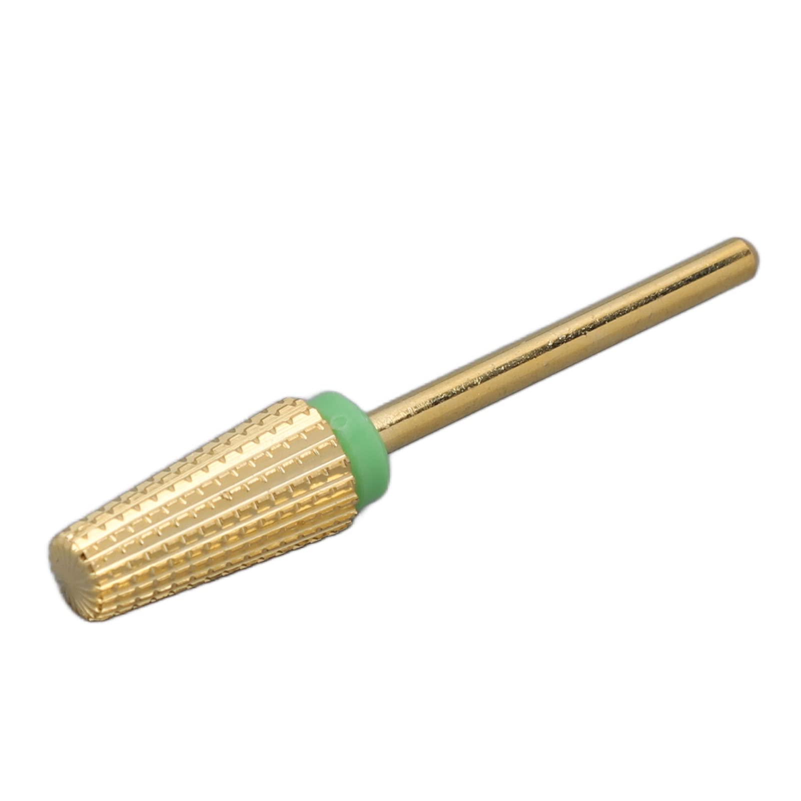 Professional Nail Grinding Head & Nail Art Drill Bits - Dead Skin & Hard Cuticle Remover for Salon & Home Manicure (Gold) | Perfect for Nail Art, Acrylics & Pedicures