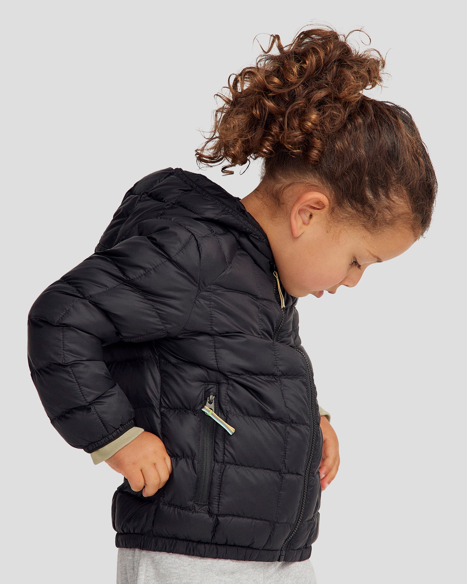 Kids' Helicopter Insulated Hooded Jacket - Black Stingray Design | Warm Winter Coat for Boys & Girls | Perfect for Outdoor Play & School Activities