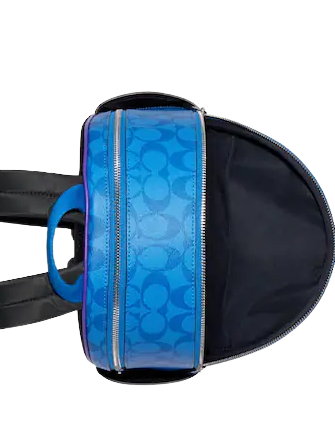 Coach Court Backpack in Blocked Signature Canvas - Stylish & Durable Laptop Backpack for Women & Men - Perfect for Work, School & Travel