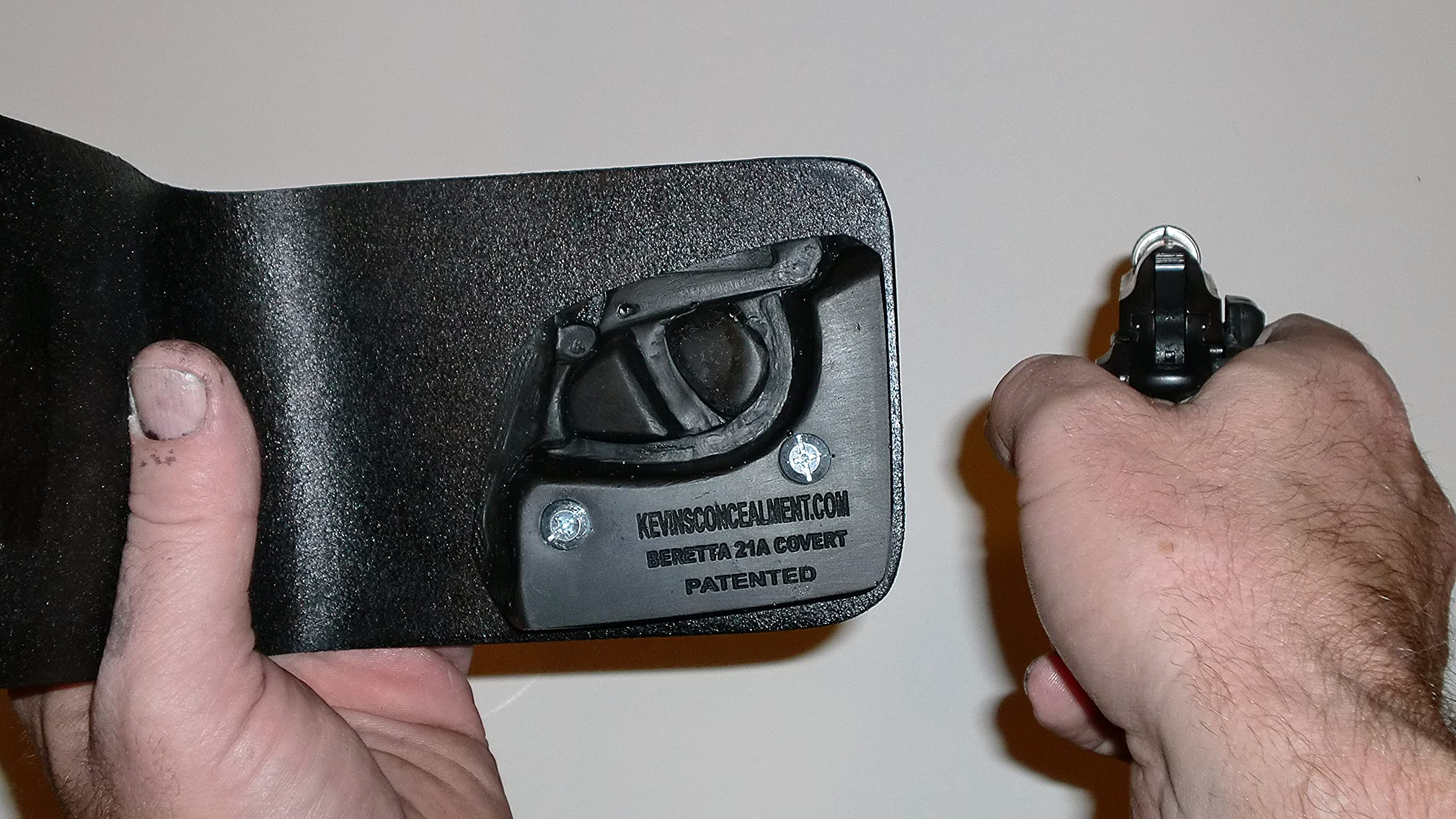 Leather Wallet Holster for Beretta Bobcat 21A - Concealed Carry Pistol Holder for Full Discreet Protection | Perfect for Everyday Carry, Travel & Personal Security