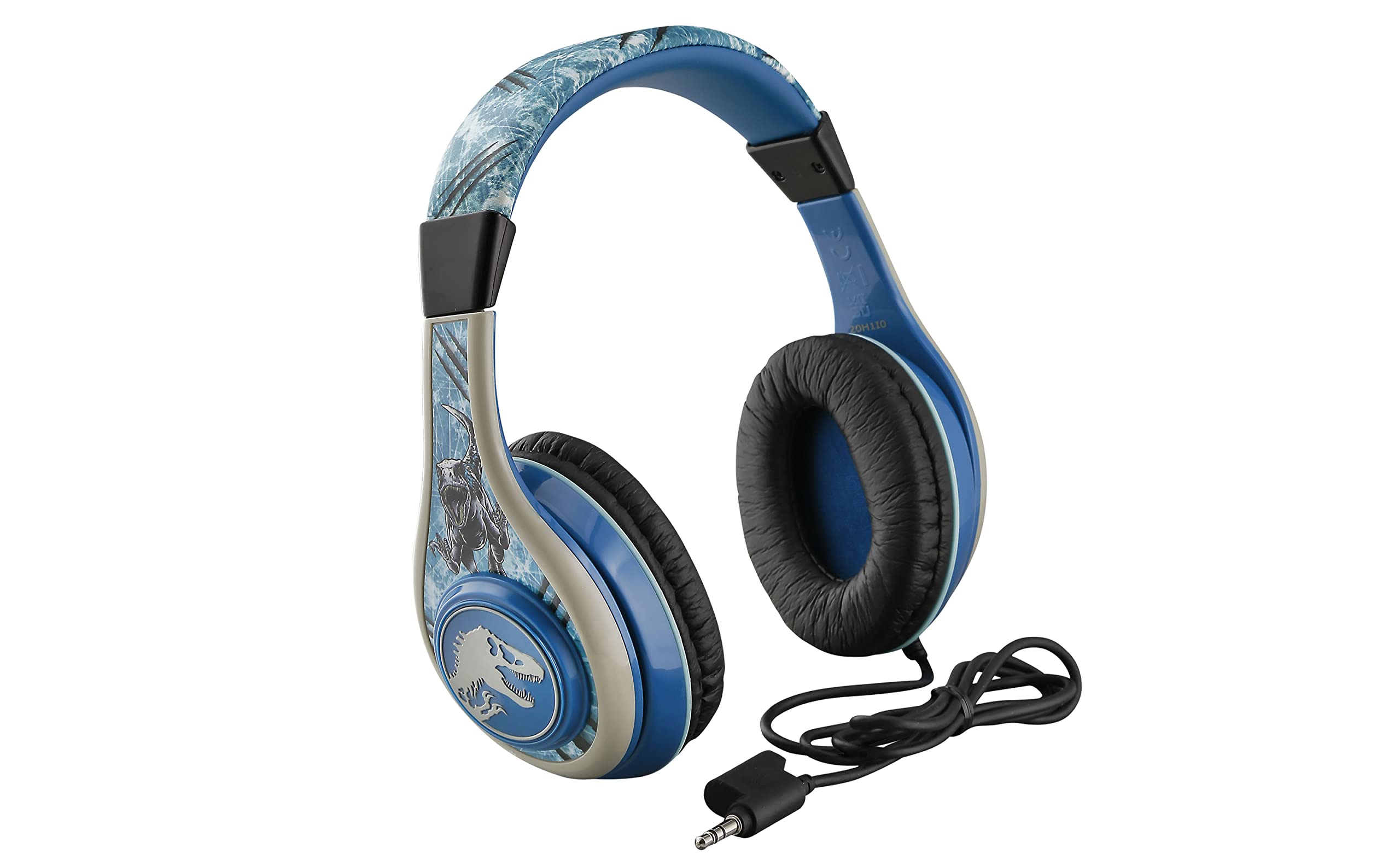 Jurassic World 2 Kids Headphones - Adjustable Stereo Over-Ear Headset with Tangle-Free 3.5mm Wired Cord & Parental Volume Control - Safe for Children - Perfect for School, Home, Travel, Airplanes & Online Learning