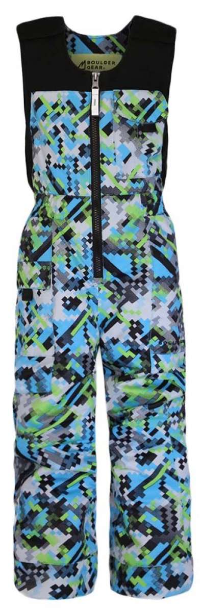 Boulder Gear Boys Nestor Insulated Bib Snow Pants 2024 - Waterproof Winter Bib Overalls for Kids, Cold Weather Snowsuit for Skiing, Sledding & Outdoor Play