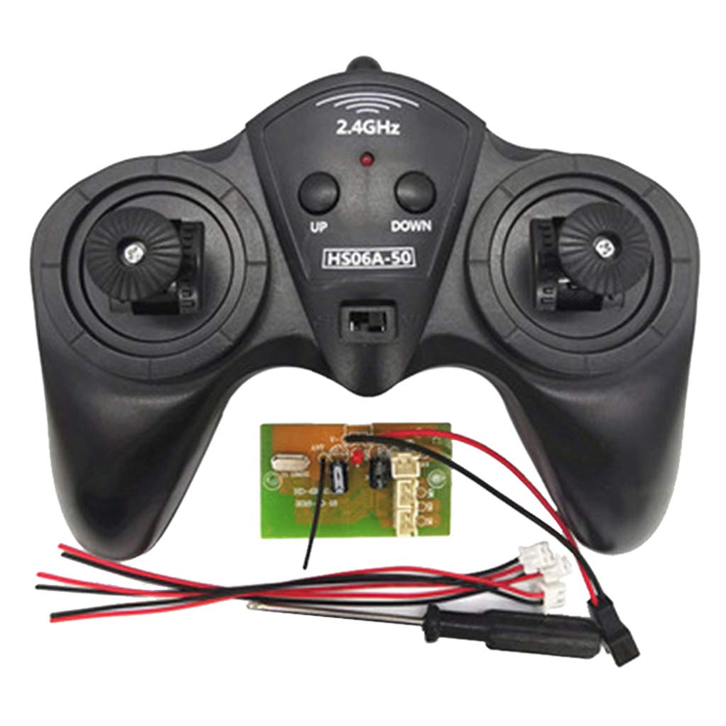 2.4G 6 Channel 12V RC Remote Controller and Receiver Set for Cars & Boats - Compatible with RC Toys, Hobbies, Model Vehicles - Perfect for Racing, Off-Roading & Water Sports