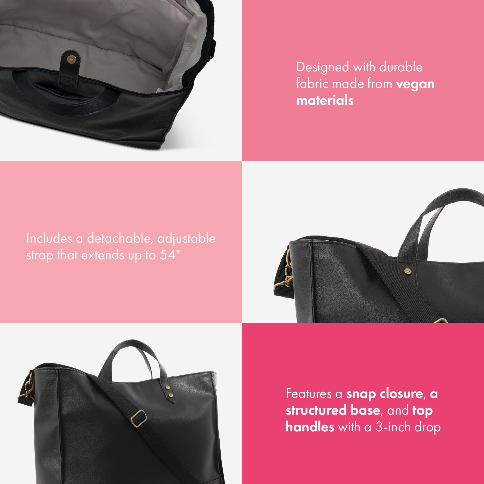 THIRTY-ONE Gifts Square Tote Bag for Women - Stylish Crossbody Satchel Purse with Adjustable Strap | Perfect for Work, Travel & Everyday Use