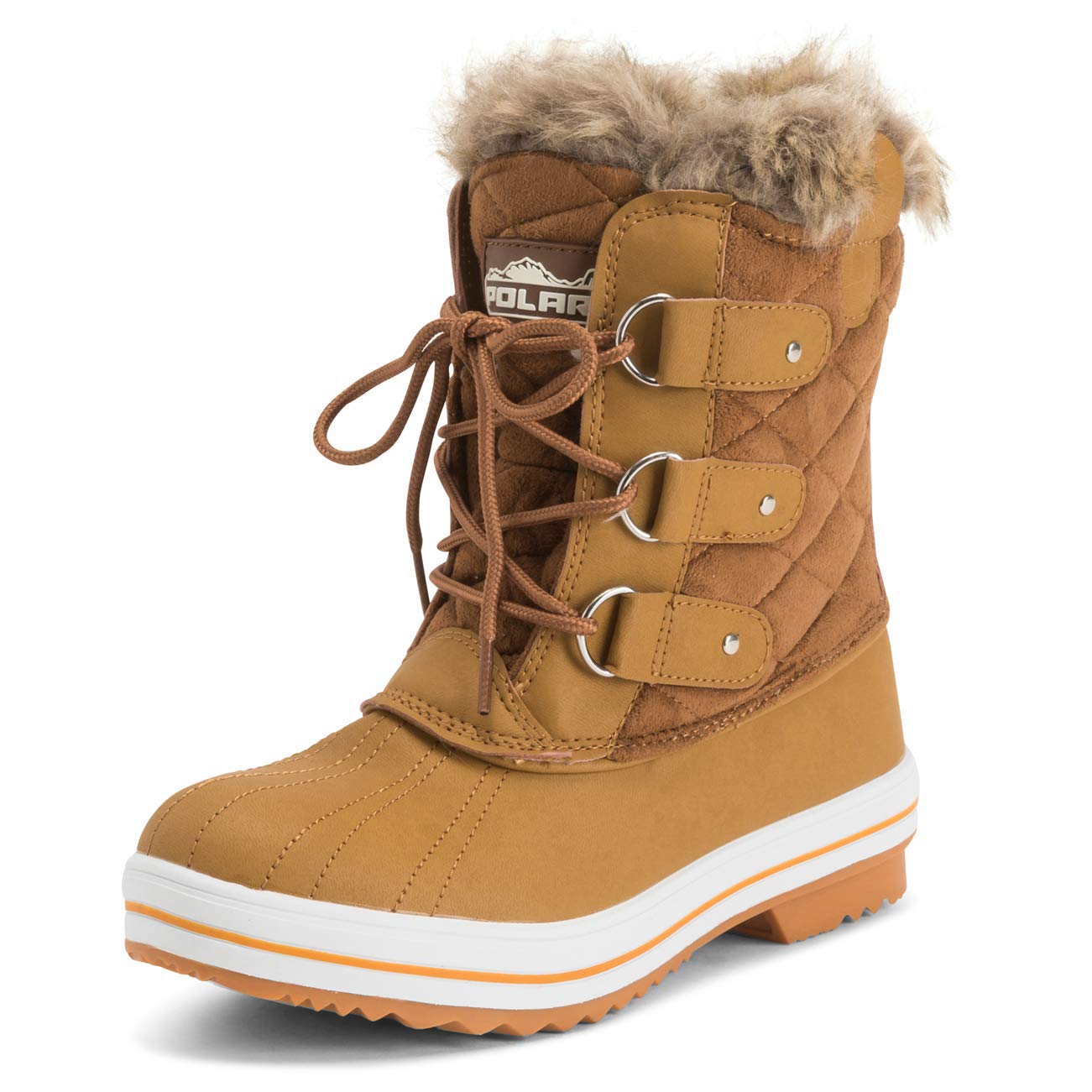 Polar Products Women's Quilted Snow Boots - Waterproof Winter Boots for Snow & Rain - Warm Short Boots for Women - Perfect for Hiking, Walking & Cold Weather Outdoors